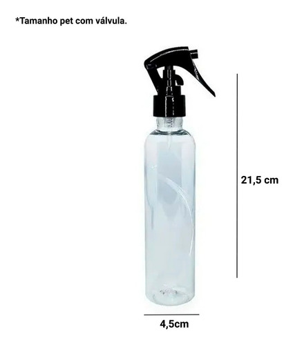Imagem 4 de 5 de Frasco Pet Borrifador De 200ml Com Válvula Gatilho Pulveriza