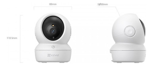 Camara Ip 2k+ Wifi H6c Ir10m Audio Cs-h6c-r105-1j4wf Ezviz
