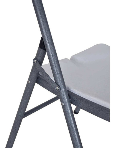 Silla Plástica Plegable Blow Molding Exterior Blanco - Rex