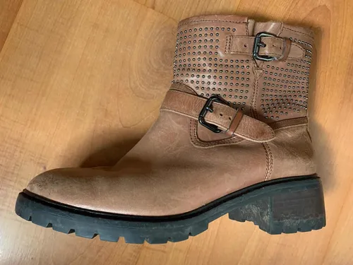 Botines Coach Caf Claro 37eur 24 Mex Originales Cuotas sin inter s