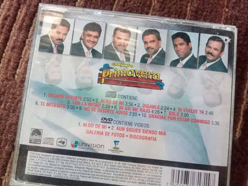 Conjunto Primavera Cd Algo De Mi (Usado)