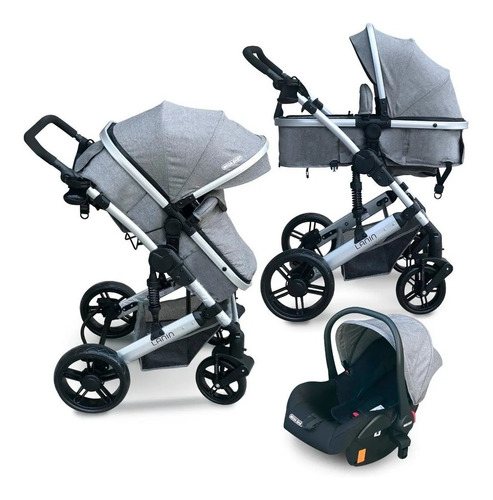 Coche Mega Baby Bebe Convertible Tres En Uno Con Huevito
