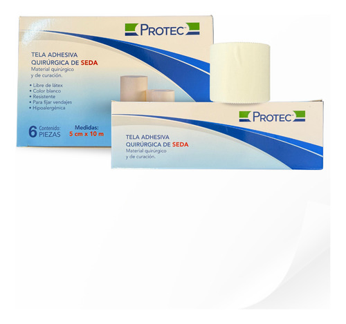 Tela Adhesiva Protec 5cm X 10m Caja Con 6 Piezas