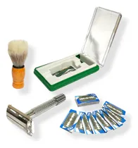 Comprar Máquina De Afeitar En Forma De T+ Cuchillas+ Brocha Barbera 