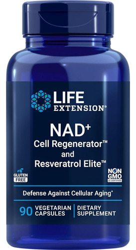 Nad+ Regenerador Celular Y Resveratrol Elite 90 Capsulas