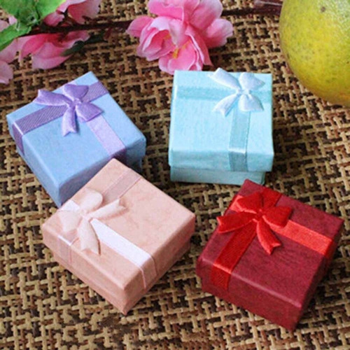 Imagen 2 de 4 de 24 X Cajas De 5x5 Cms Para Joyas Joyería Regalo Anillo Aros
