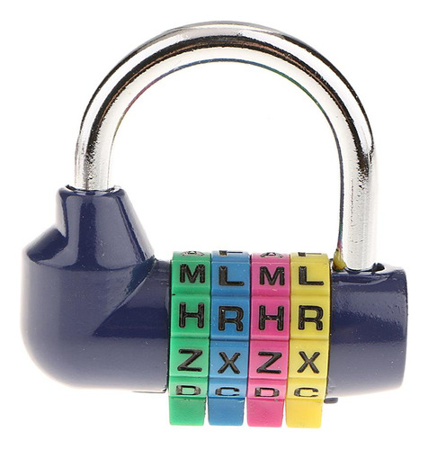 Os 3 Bloqueo De Combinación De 4 Dígitos Azul