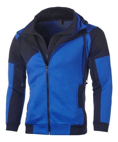 Sudadera Hombre Capucha Gorro Y Cierre Colores