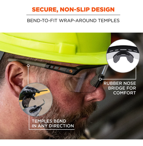 Gafas De Seguridad Ergodyne Skullerz Aegir Antiarañazos Anti Color Del Cristal