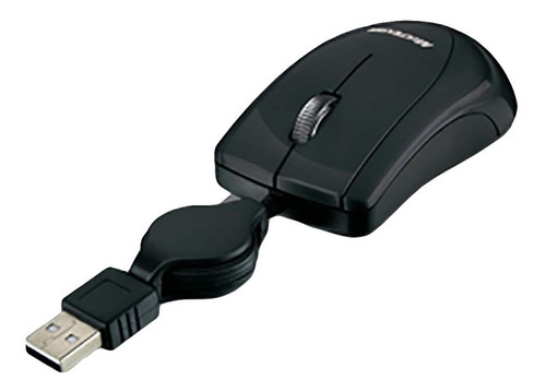 Mini Mouse Usb Retrátil Multilaser 1200dpi Para Notebook Fio