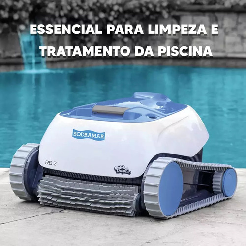 Robô Rb2 Para Limpar Piscinas De Até 12m Sodramar Bivolt