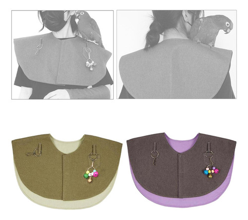 De 2x Parrot Anti Scratch Shoulder Protector Anti Bite Para