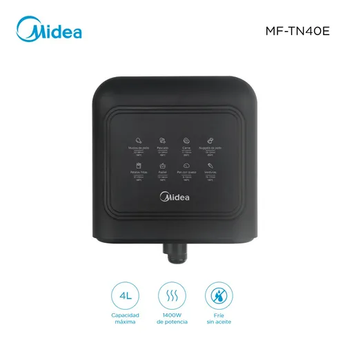 Freidora Midea Mf-tn40e Ls Home Negro