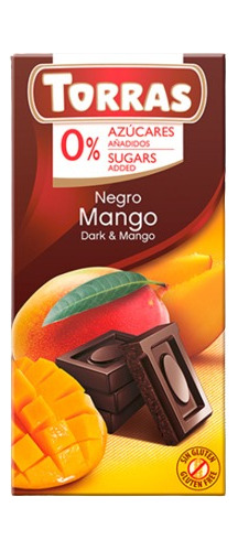 Torras · Chocolate Negro Mango (sin Azúcar O Gluten) 75g