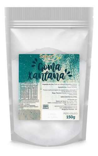 Kit 3x: Goma Xantana Sabor Da Terra 150g