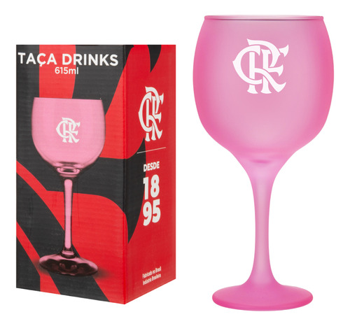 Taça Drinks Prime Flamengo Rosa 615 Ml