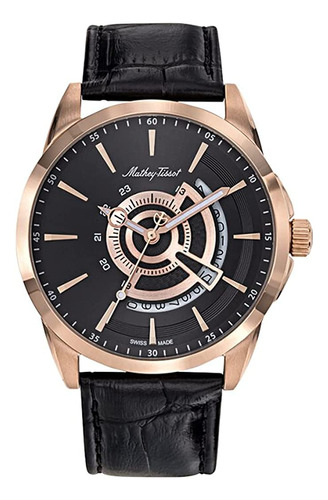 Mathey-tissot H711pn Reloj De Cuarzo Negro Con Esfera Para