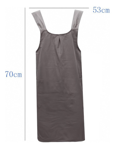 Delantal Para Mujer Con Espalda Cruzada, Estilo Japonés, Sin