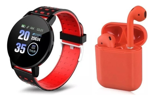 Reloj Smartwatch Inteligente Tactil + I12 Audifono Bluetooth