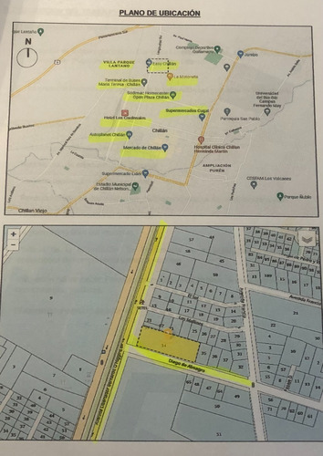Terreno En Venta, Chillan, Esquina, O Higgins&diego Almagro