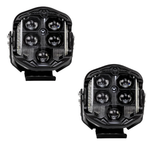 Par De Luces Led Dually Spot Blanco Jeep Wrangler Tj 2005+