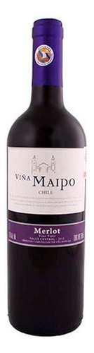 Pack De 4 Vino Tinto Viña Maipo Merlot 750 Ml