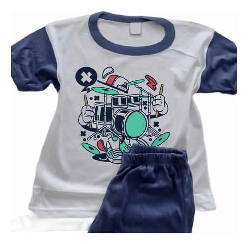 Pijamas Acordeón Infantil Estampado Personalizado - 0159
