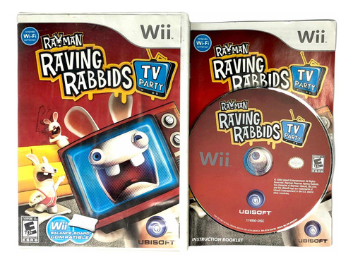 Rayman Raving Rabbids Tv Party - Juego Original Nintendo Wii (Usado)