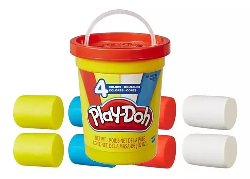 Play Doh Bote Grande Paquete Cuatro Colores Plastilina