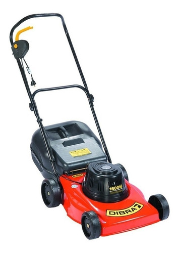 Cortadora de pasto eléctrica Dibra R32GB con bolsa recolectora de 1000W y 220V color naranja/negro