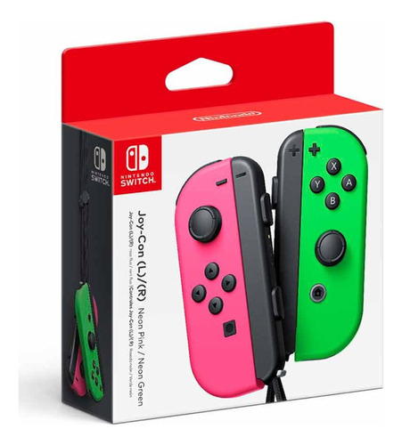 Control Joy-con Nintendo Switch Led Rgb Verde/rosa