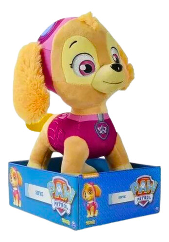 Peluche grande Skye Fast Paw Patrol de 30 cm