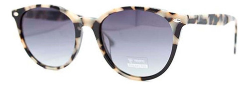 Lentes De Sol Traffic - 261 Diseño Animal Print Negro Y Blanco C2