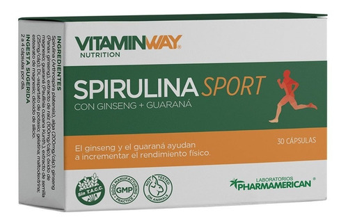 Suplemento en cápsula Vitamin Way  Spirulina Sport