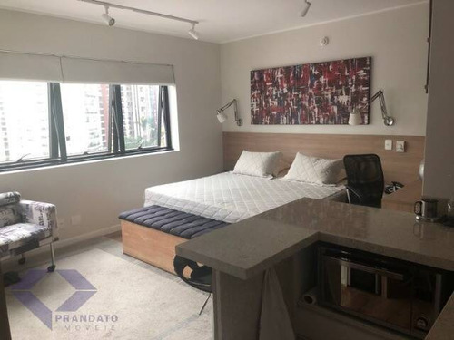 Imagem 2 de 4 de Flat Mobiliado Avenida Ibirapuera 30 Metros Suíte 01 Vaga 320.000,00 - 12017