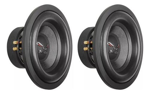 Kit Par Bomber 15pol Subwoofer 1200wrms Bicho Papão 4+4 Ohms