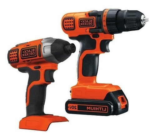 Kit Taladro Y Llave De Impactos 20v Black & Decker Barracuda