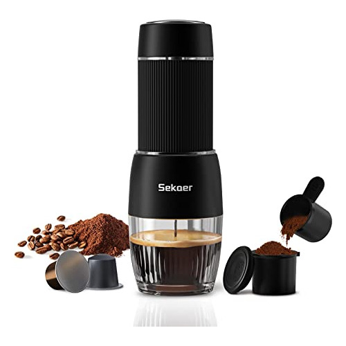 Sekaer Máquina De Café Espresso Portátil, Cafetera De Viaje,