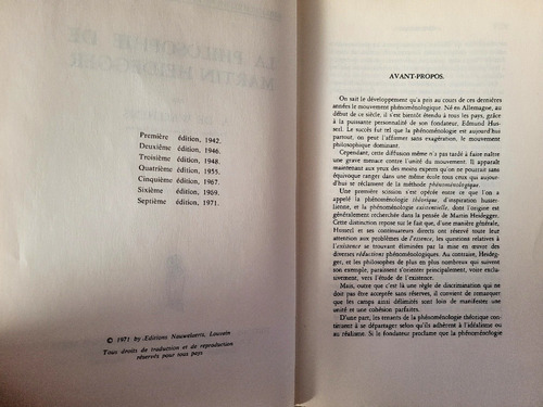 Imagen 5 de 10 de La Philosophie De Martin Heidegger Waelhens Univ Louvain
