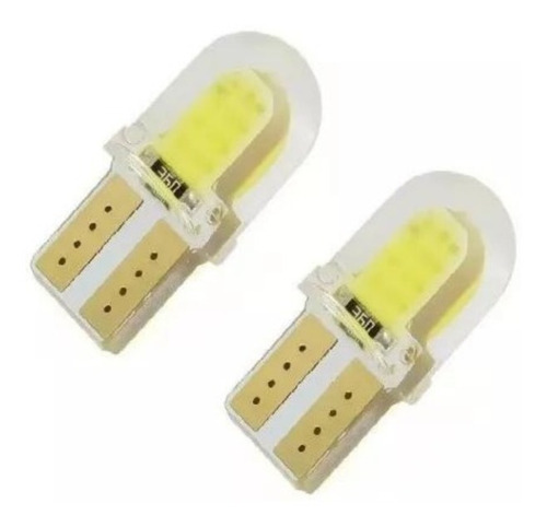 2 Lamparas Led T10 2 Smd Siliconado Patente Alto Brillo 12v