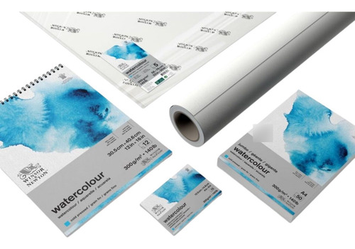 Papel Aquarela Profissional 300g Winsor & Newton 1,4x10m