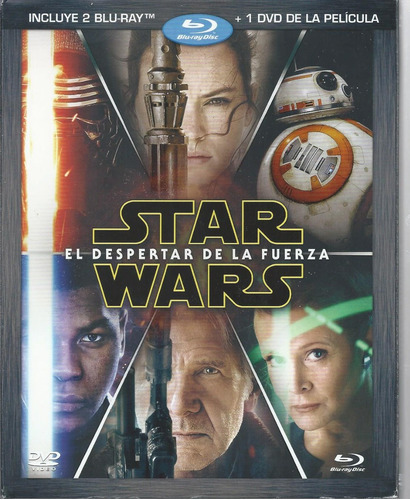 Star Wars El Despertar De La Fuerza Bluray + Dvd+slipcover  