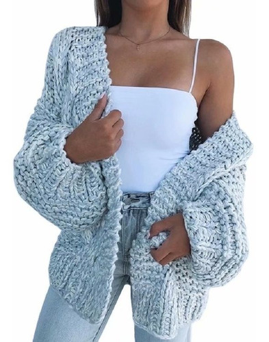 Cárdigan Suéter Suelto Mujer Tendencia De Moda Simple