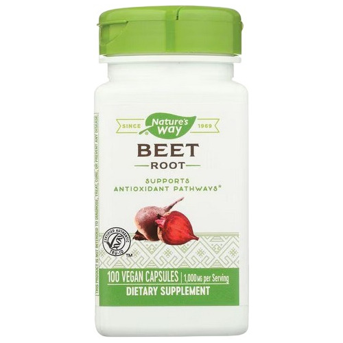  Raiz De Remolacha (beet Root) 100caps 1,000mg Natures Way