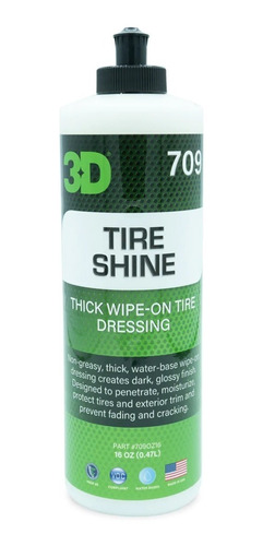 Acondicionador De Cubiertas Gomas Y Plasticos 3d Tire Shine