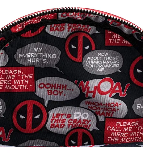 Bolso Loungefly Deadpool Merc Con Doble Correa Mujer