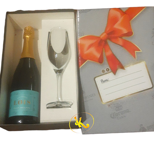 Champagne Lois Foster Estuche + Copa Cristal Premium