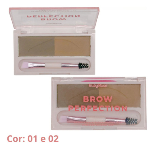 Sombra Para Sobrancelhas Duo Brow Perfection Ruby Rose