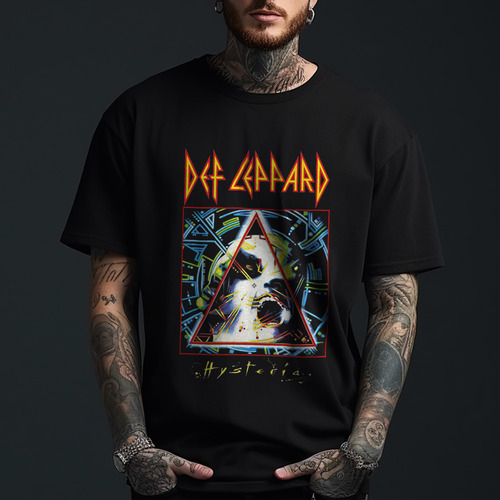 Polera Def Leppard Banda Rock Clásico Unisex