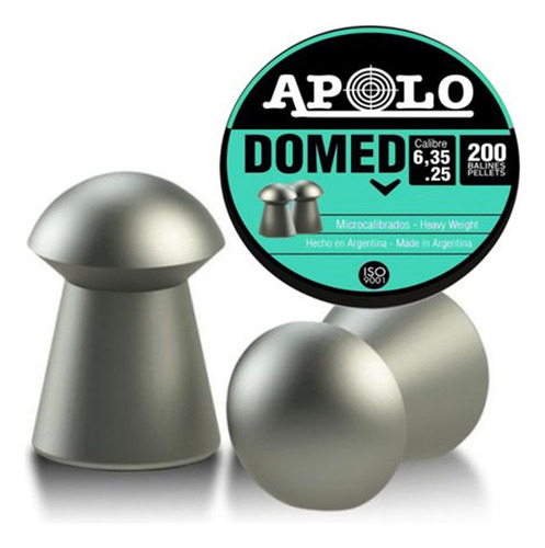 Balines Apolo Domed Cal 6,35 De 25gr X200 Unidades